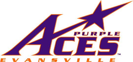 Evansville Purple Aces 2001-2018 Primary Logo diy DTF decal sticker